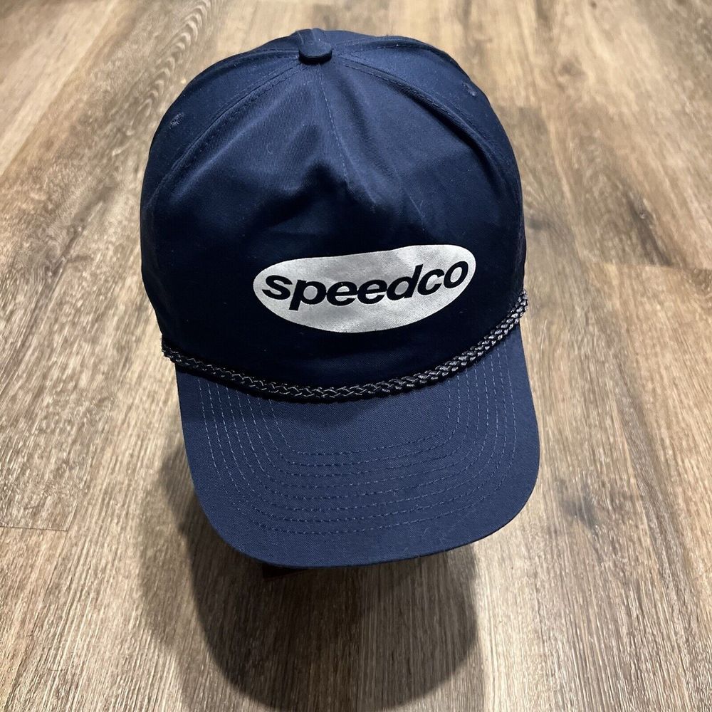 Speedco Lube Snapback Hat Blue White‎ Trucker Farm Chore Mechanic Automotive
